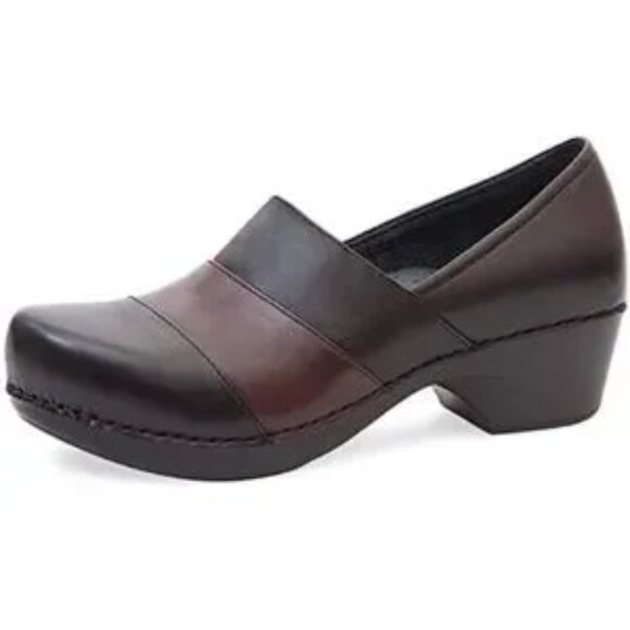 Dansko Tenley Nappa Clog Slip On Brown Black Size 38 - Picture 14 of 16